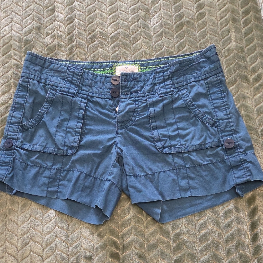 American Eagle Outfitters Teal Women's Cargo Shorts